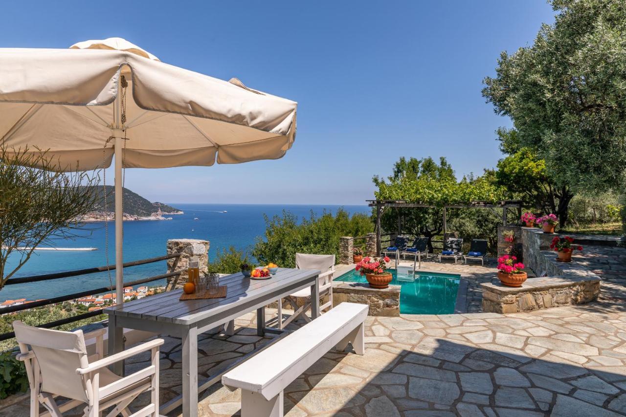 Villa Nina Skopelos- Private Pool - Magnificent Views Exterior foto